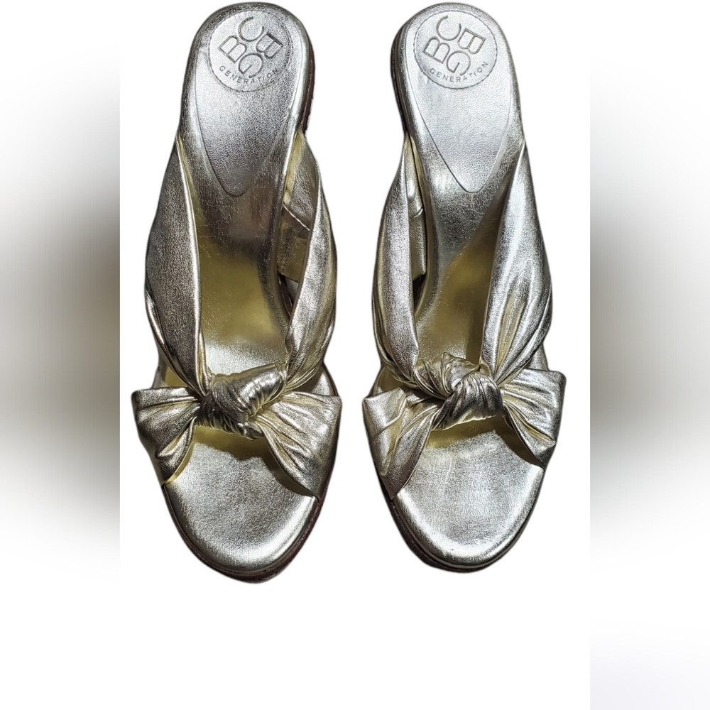 BCBG Gold Heels